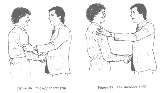 upper arm grip - shoulder hold
